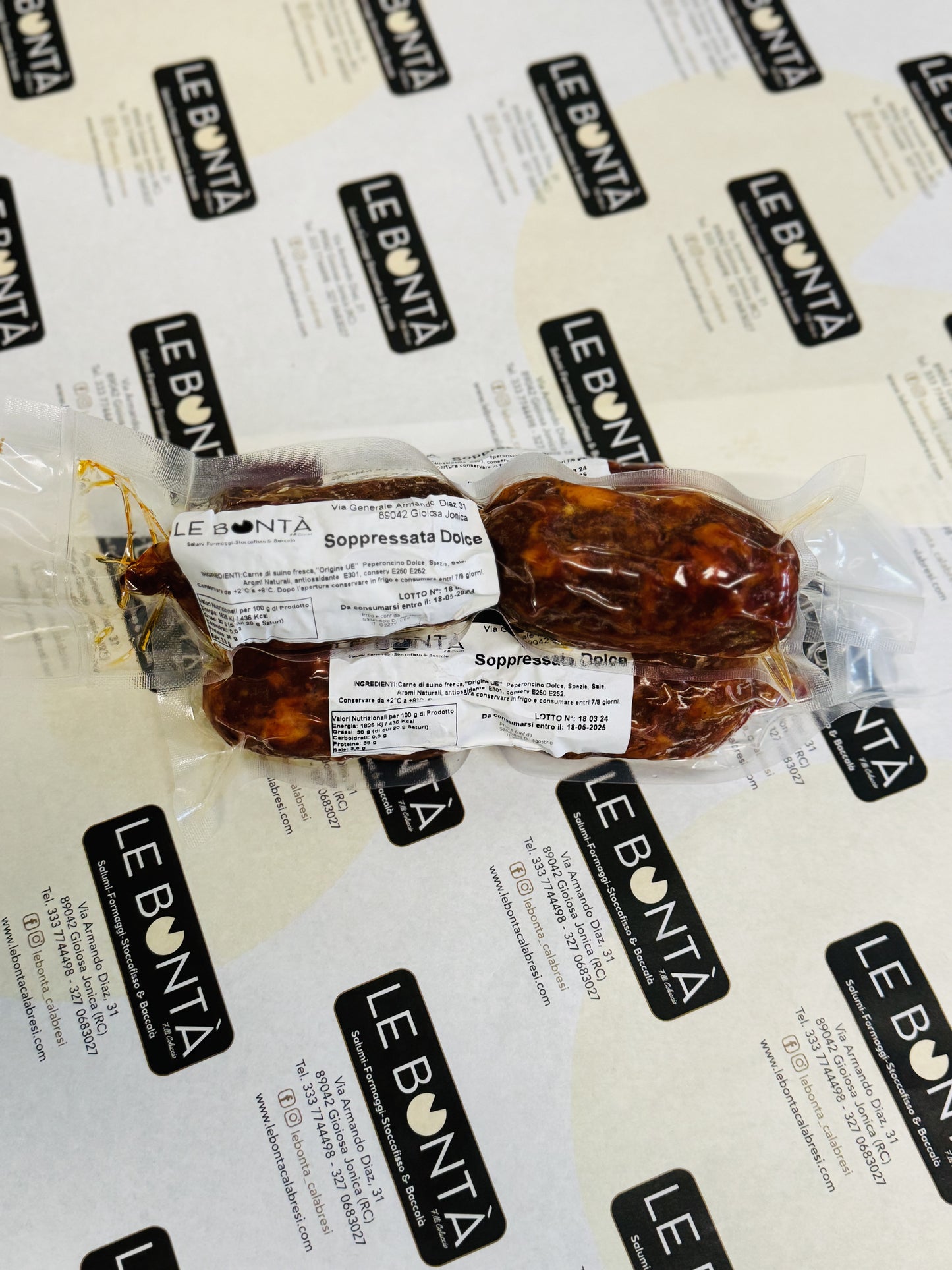 Soppressata casereccia dolce
