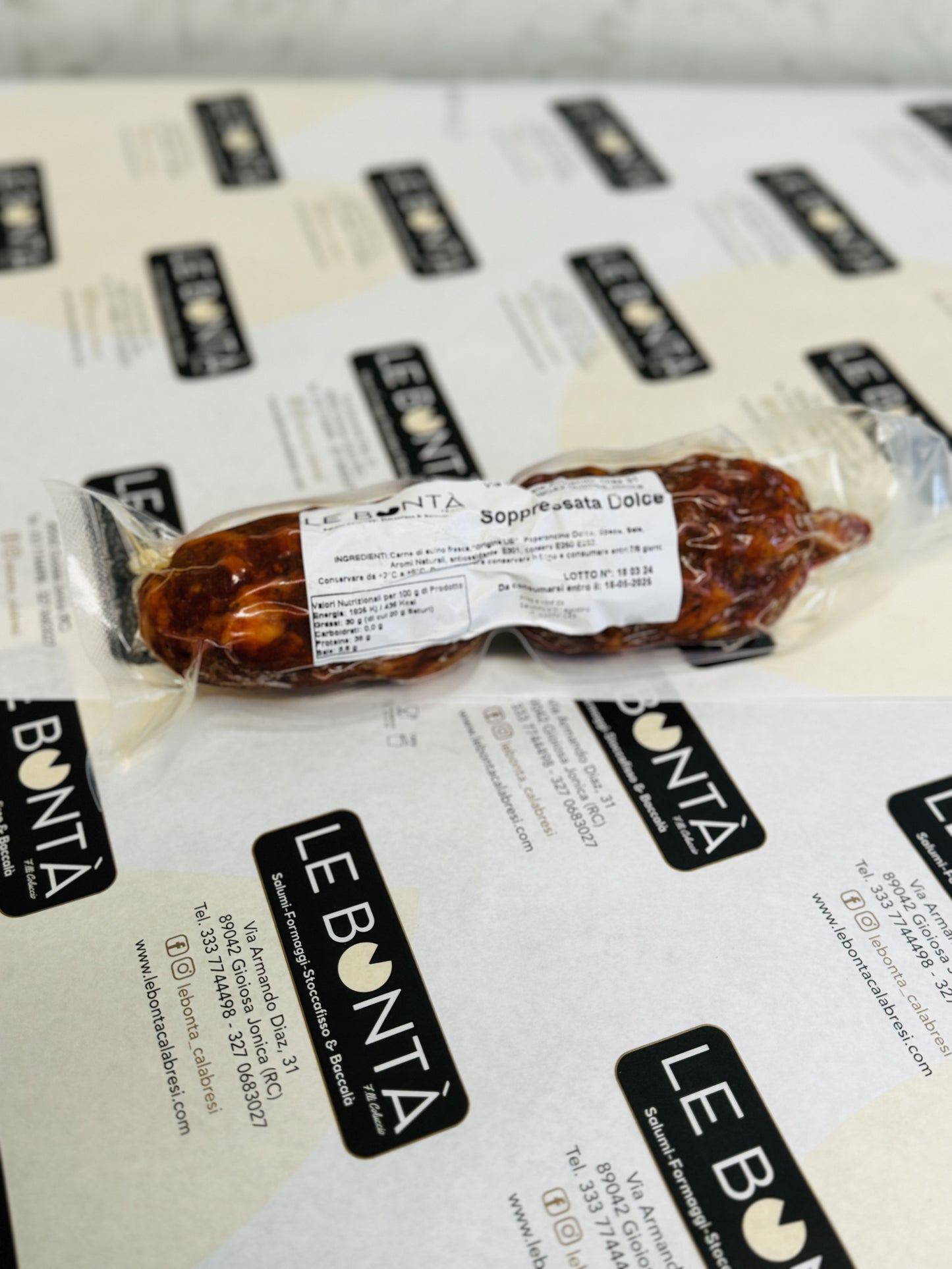 Soppressata casereccia dolce