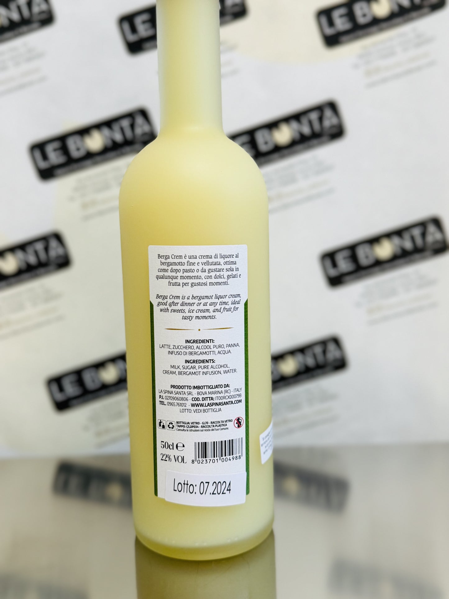 Liquore crema al bergamotto