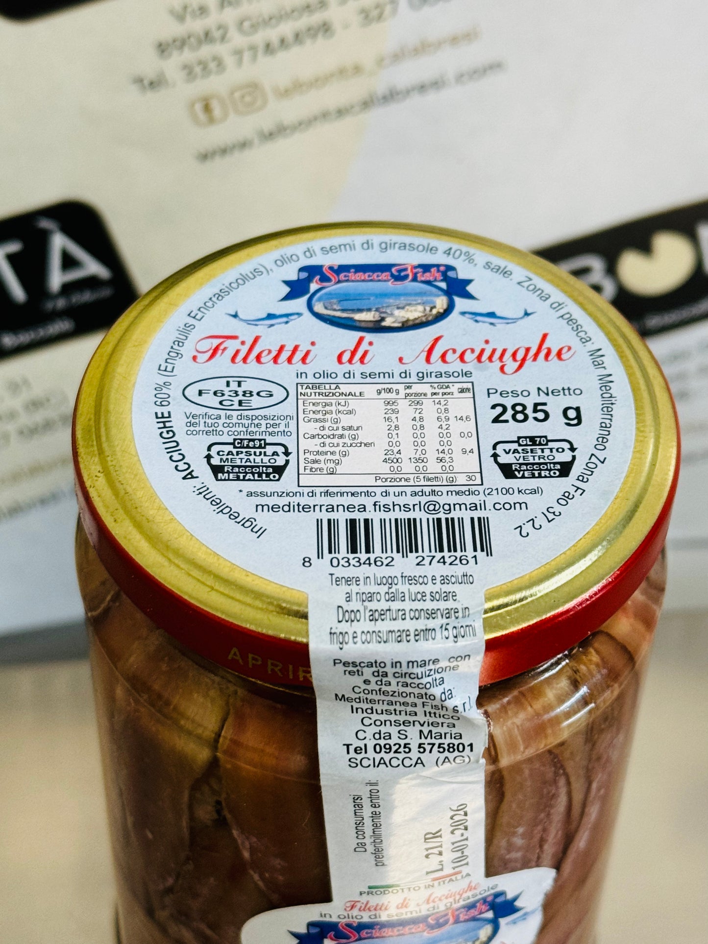 Filetti di acciughe